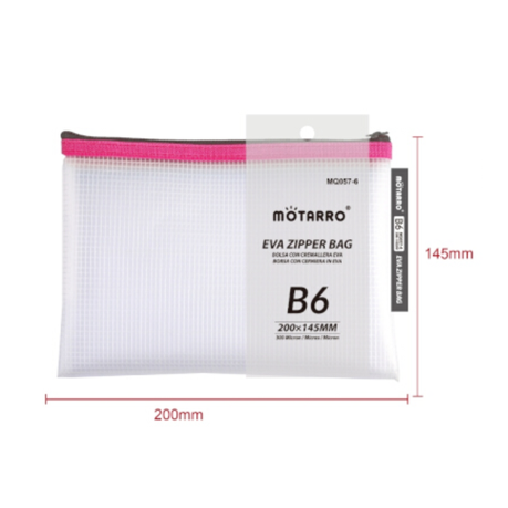 Motarro Eva Zipping Bag B6 200x145mm - Black
