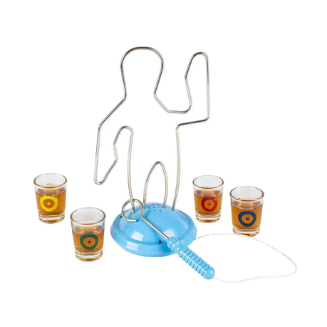 Buzz Wire Drinking Game with 4 Shot Glasses