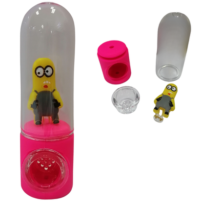 Silicone Rasta Pipe - Tube - 12 Pack