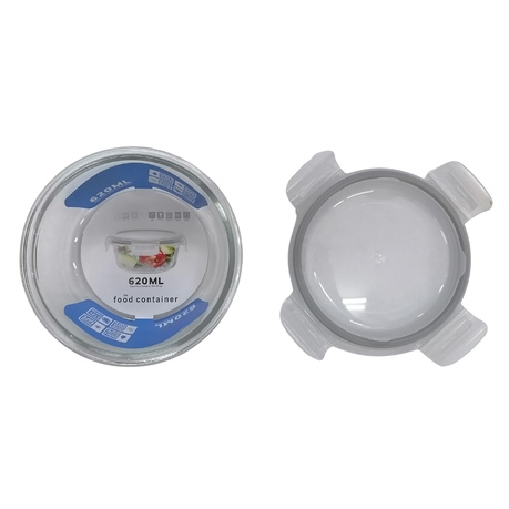 Food Container 620ml Round with Lid