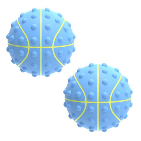 Basket Ball Fidget Pop It - Blue, Plus Pump - 2 Pack