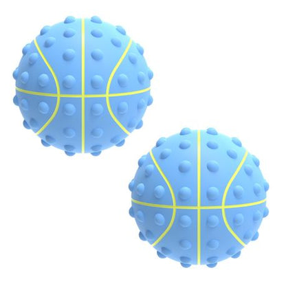 Basket Ball Fidget Pop It - Blue, Plus Pump - 2 Pack