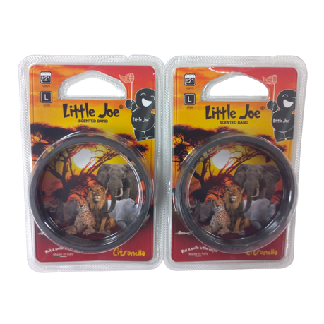 Little Joe Scented Band Insect Repellent - 2 Pack Large Black