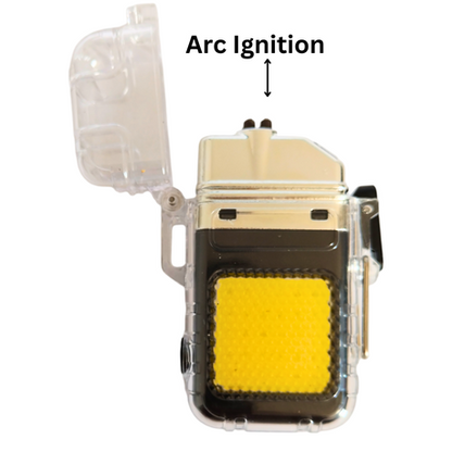 Portable Waterproof Camping Ignition Lamp - Black