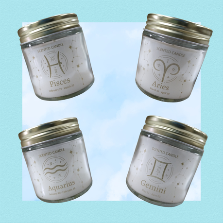 Horoscope Vanilla Scented Candles - 12 Pack