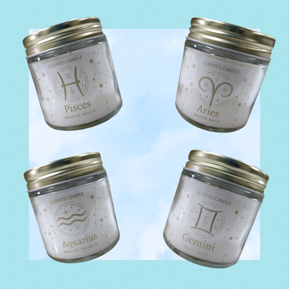 Horoscope Vanilla Scented Candles - 12 Pack
