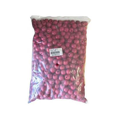 Wooden Beads - 14mm - +- 500 Gram Pack - Pink