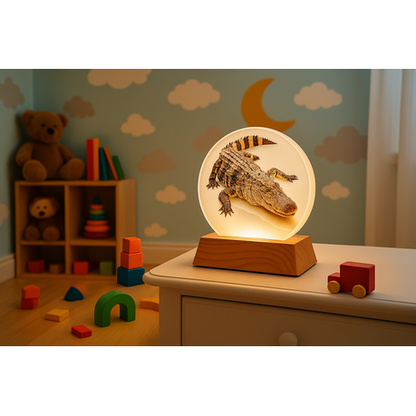 3D Creative Lamp - Crocodile Illuminated Art Light