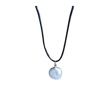 Earth Stone Collection - Pearl Large Stone Necklace