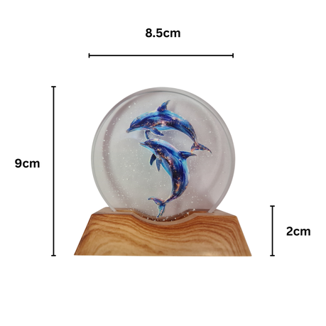 3D Creative Lamp - Dolphin Pod Sparkles Illuminated Art Light
