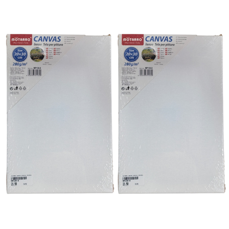 Motarro - Canvas Stretch - 2 Pack - 30x40cm