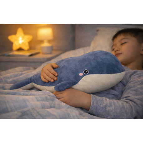 Soft Toy Whale - 80cm - Black