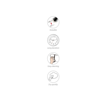Motarro Whiteboard Marker Black 3mm 3PCS