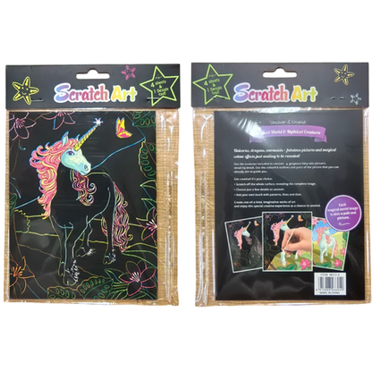 Scratch Art Pad - 4 Pack