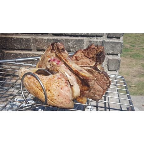 Braai Spiral - Stainless Steel Meat Holder for Braai & Air Fryer