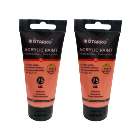 Motarro Acrylic Paint 75ml - 2 Pack - Mauve Pale