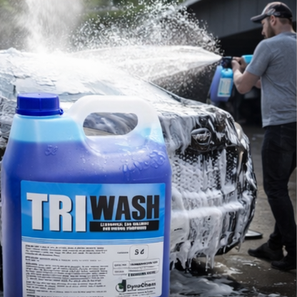 Tri-Wash Car Washing And Waxing Foaming Shampoo - 5 Litre