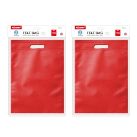 Motarro Felt Bag 25x30cm 70g 5PCS - 2 Pack - Orange