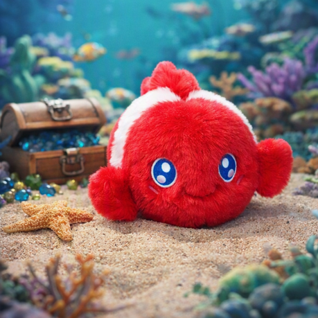 Soft Toy 10-15cm Fish - Blue