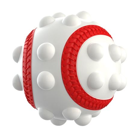 Tennis Ball Fidget PoP It - White & Red