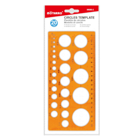 Motarro Orange Template - Circle 20cm