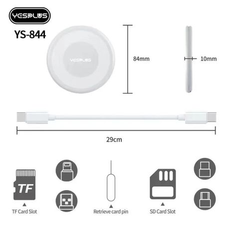 60W Multifunctional Fast Charging Data Box - White