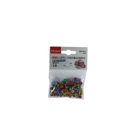 Motarro - ABC Round Colour Beads - Assorted Alphabet Beads