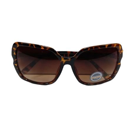 Solar X Oversized Sunglasses with Gradient Lens UV400 - Black