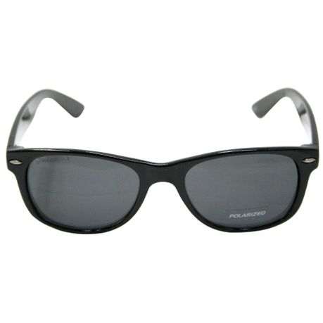 Lentes and Marcos "Prince-Lorenz" Polarised/UV400 Black Wayfarer Sunglasses
