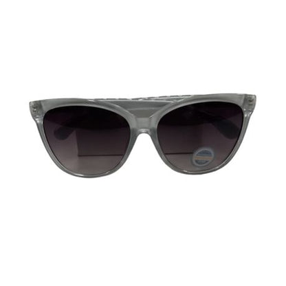 Solar X Silver Wayfarer Sunglasses Gradient Grey Lens UV400
