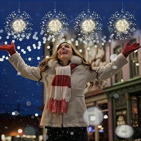 Fairy String Lights Starburst Firework Lights 100 LED - Cool White