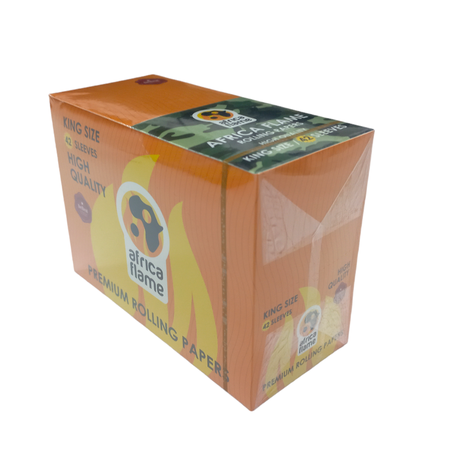 Africa Flame Rolling Paper King Size - 50 Booklets - Army - 2 Pack