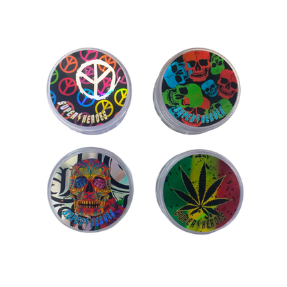 Bulk Offer - 3 Piece Plastic Grinder Super Heroes - Box of 12