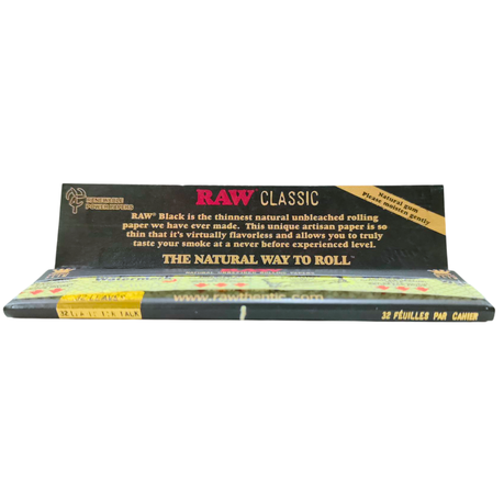 RAW Classic Black King Size Rolling Papers - 5 Pack