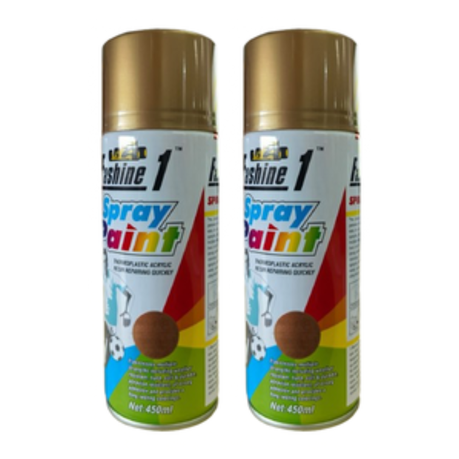 Fashine 1 Spray Paint 450ml - 2 Pack - Satin Black