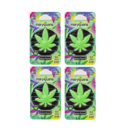 Car Air Freshener Mary & Juana Green - 4 Pack