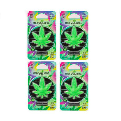 Car Air Freshener Mary & Juana Green - 4 Pack
