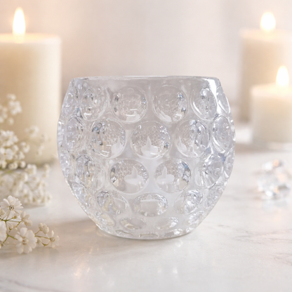 Battery Operated LED Candle in Votive Holder