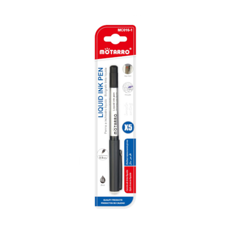 Motarro Liquid Ink Pen Black 0.5mm