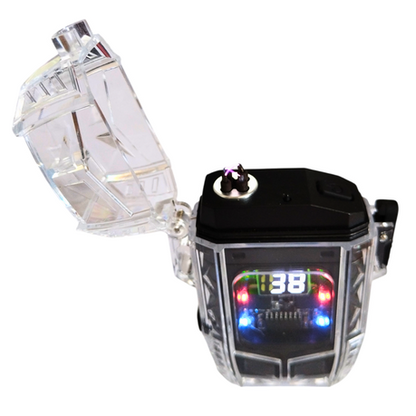 Portable Waterproof Camping Ignition Lamp With Primary And Secondary LED - Black
