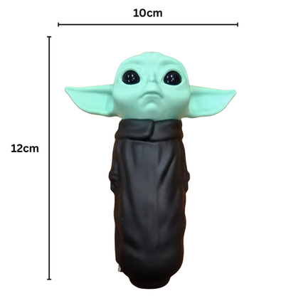 Silicone Rasta Pipe - Yoda - Black