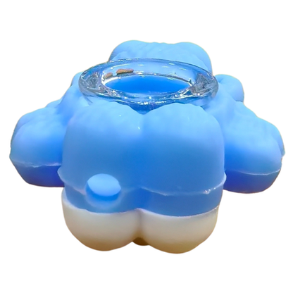 Silicone Rasta Pipe - Kaws Elmo - Yellow