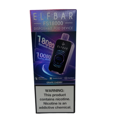Elf Bar 18000 Puffs Disposable Vape - Grape Cherry