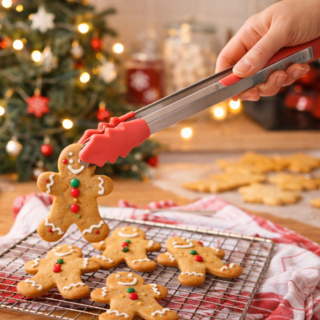 Gawin Kitchen Silicone Tipped Tongs - Orange