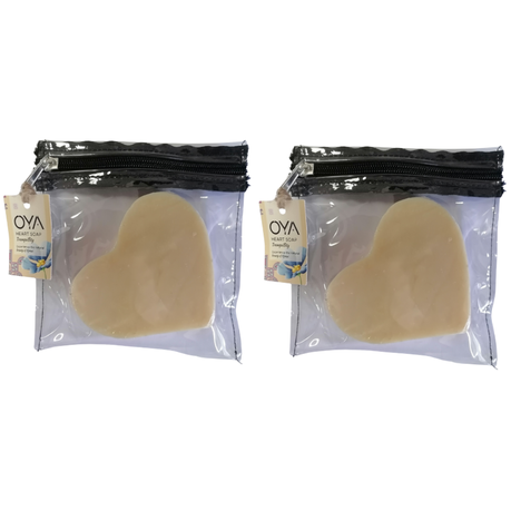 Oya Heart Soap Large - Tranquility 2 Pack