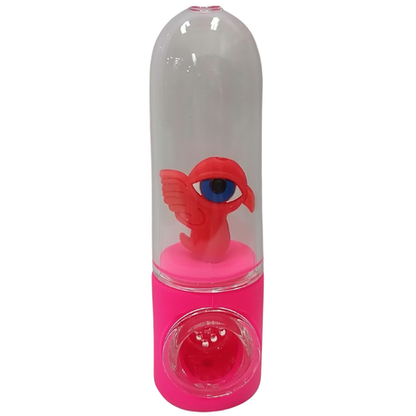 Silicone Rasta Pipe - Character in Glass - Bird