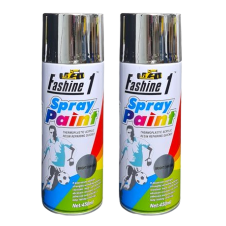 Fashine 1 Spray Paint 450ml - 2 Pack - Satin Black