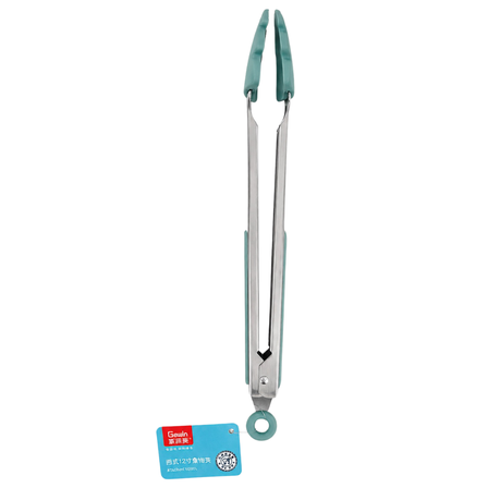 Gawin Kitchen Silicone Tipped Tongs - White