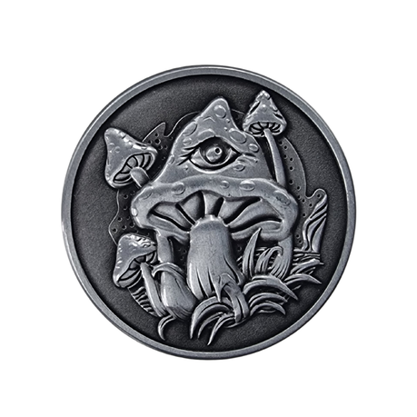 Herb Grinder - 4 Piece Medium Grinder - Leaf Skull