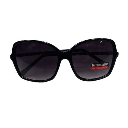 Solar X Butterfly Sunglasses with Leather Trim Gradient Lens UV400